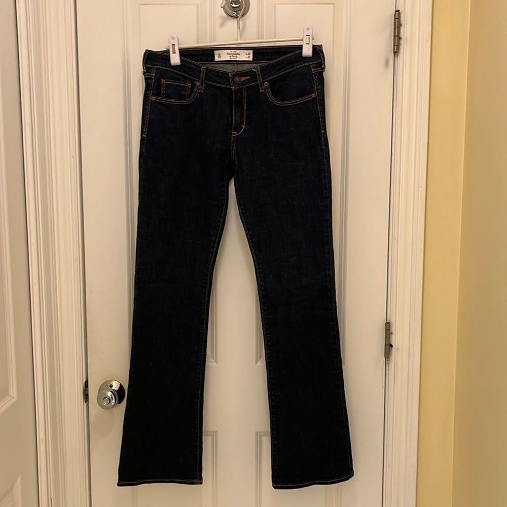 Abercrombie & Fitch bootcut dark denim jean